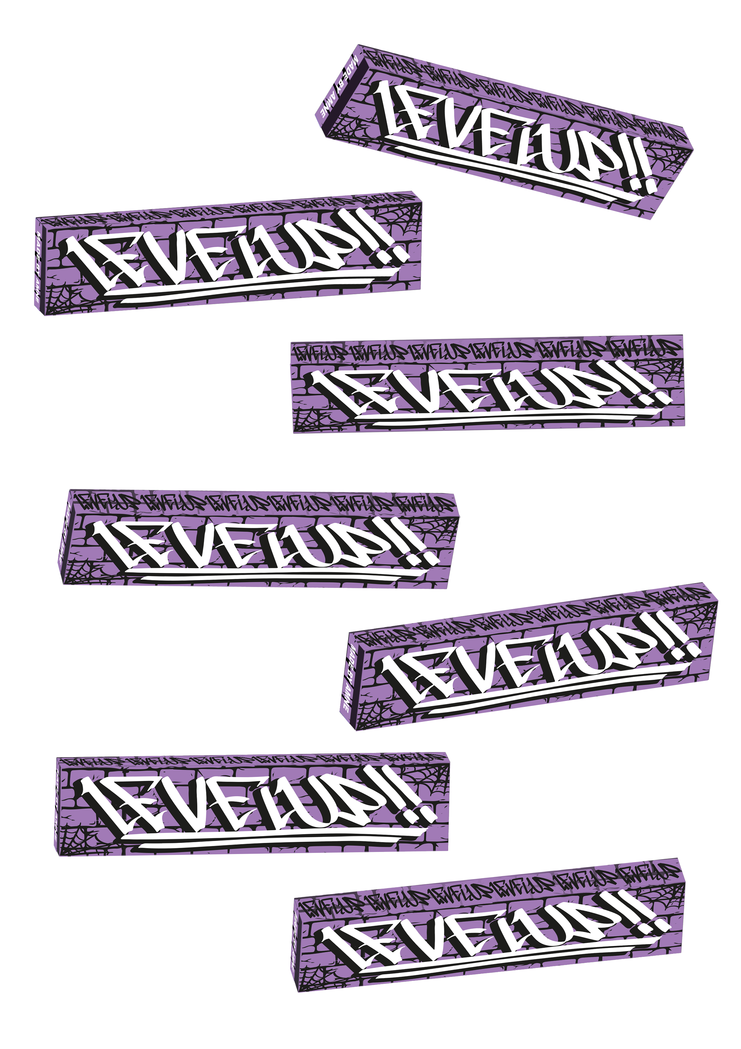 LEVELUP ROLLING PAPER PURPLE BRICK