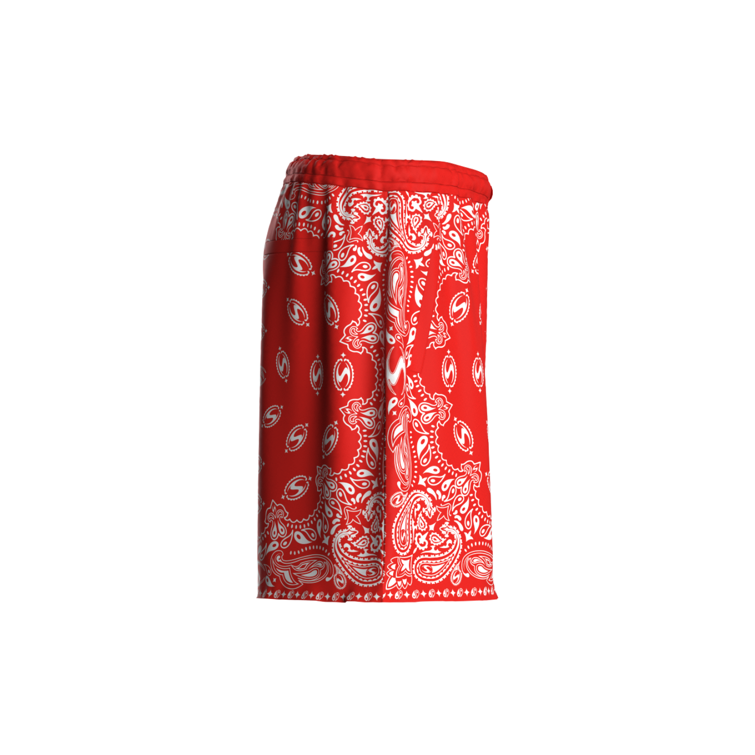 RED BANDANA SHORT