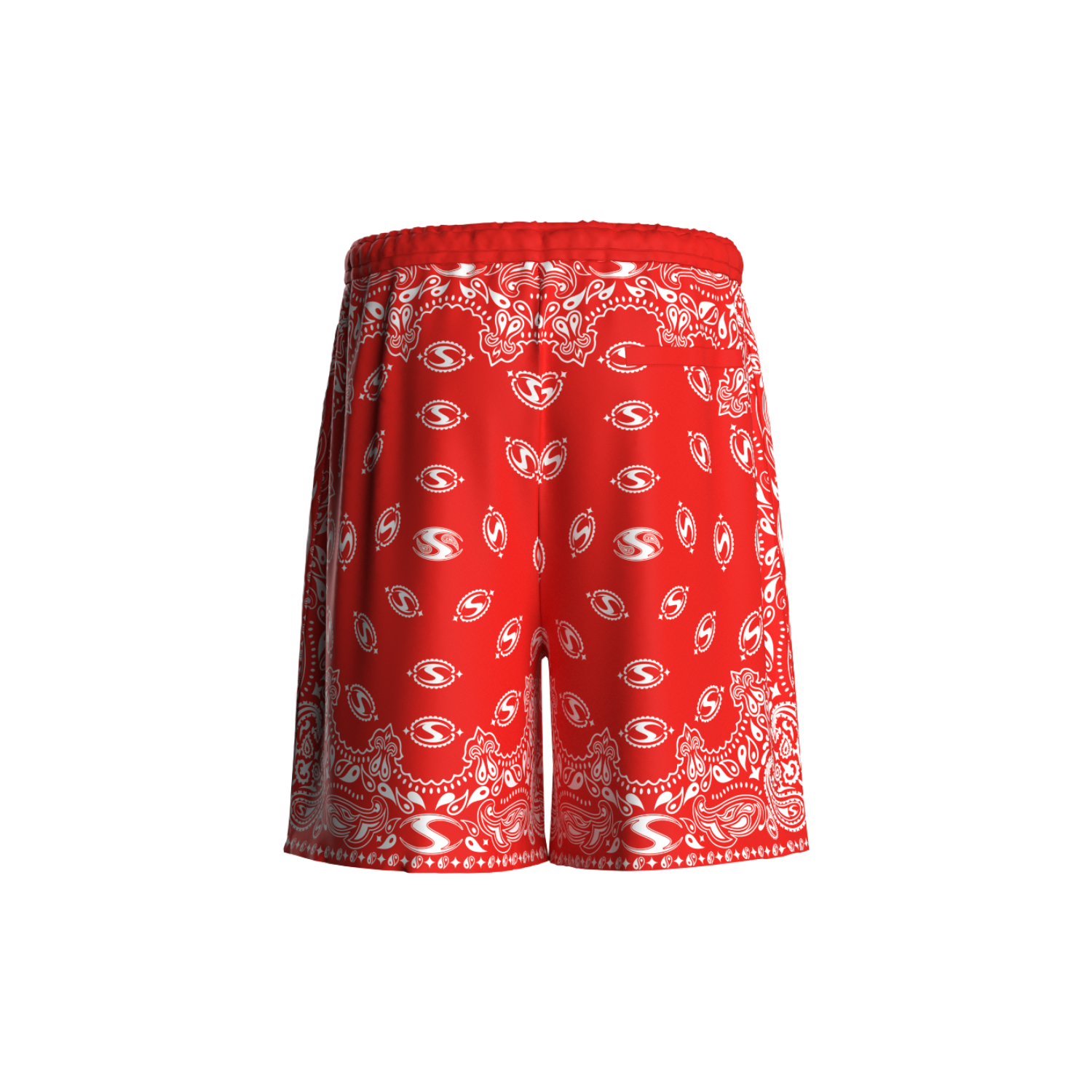 RED BANDANA SHORT